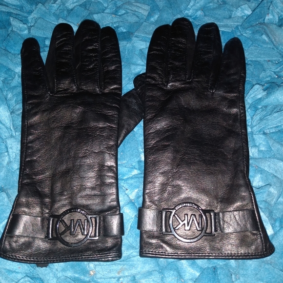 mk leather gloves